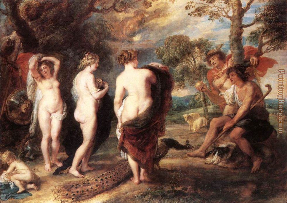 The Judgment of Paris painting - Peter Paul Rubens The Judgment of Paris art painting